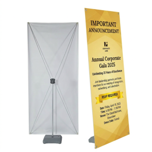 X-Stand Banner Single Display with Water Base Stand 80*180cm