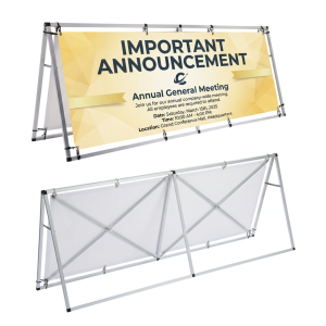 Pop Out Square A-Frame Sideline Outdoor Display Stand