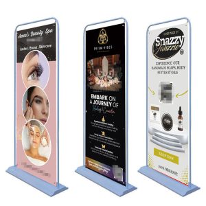 BOZE Pop up Double Sided H-Frame Banner Stand