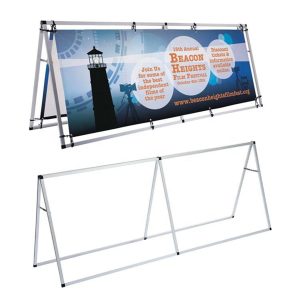 Pop Out Square A-Frame Sideline Outdoor Display Stand