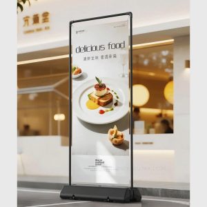 BOZE Retractable Double Sided H-Frame banner with Water Base Stand - 80*180cm
