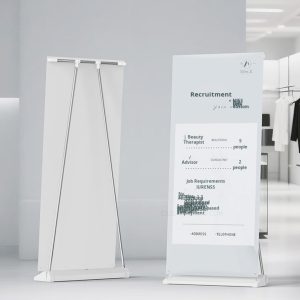 BOZE Stainless Steel Base Roll up Banner stand - 100*200 cm