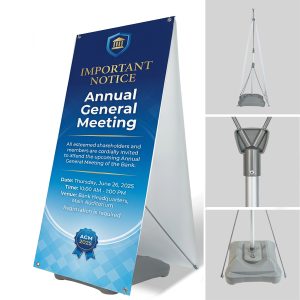 X-Stand Banner Double Display with Water Base Stand 80*180cm