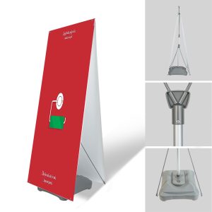 X-Stand Banner Double Display with Water Base Stand 80*180cm