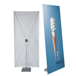 X-Stand Banner Single Display with Water Base Stand 80*180cm